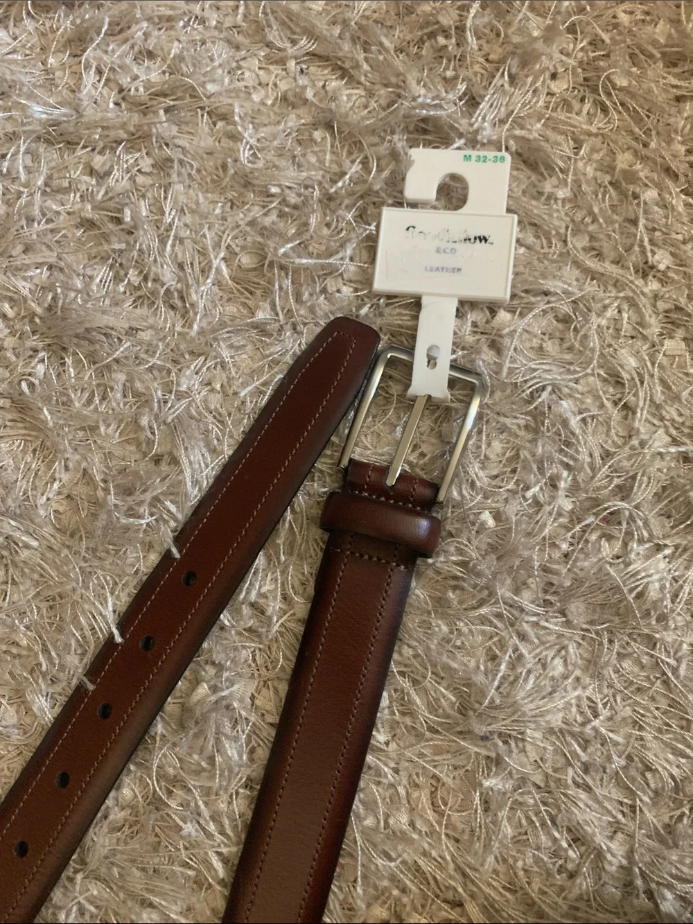 Goodfellow & Co. Men's Brown Leather Belt sz M 32-36